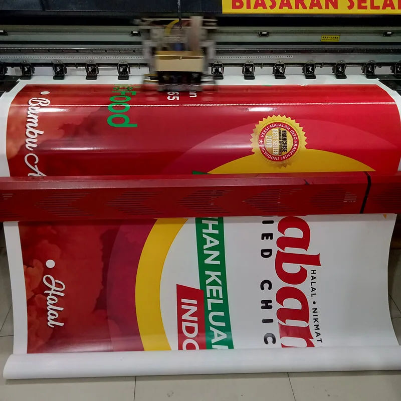 Hasil Cetak Spanduk Promosi Outdoor Custom