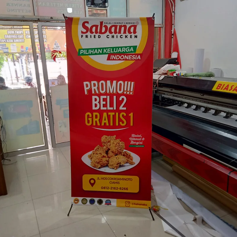 Hasil Cetak X Banner Promosi Event & Bisnis