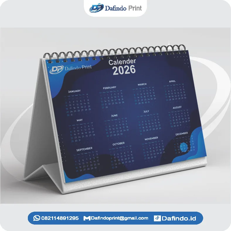 Cetak Kalender Meja Custome
