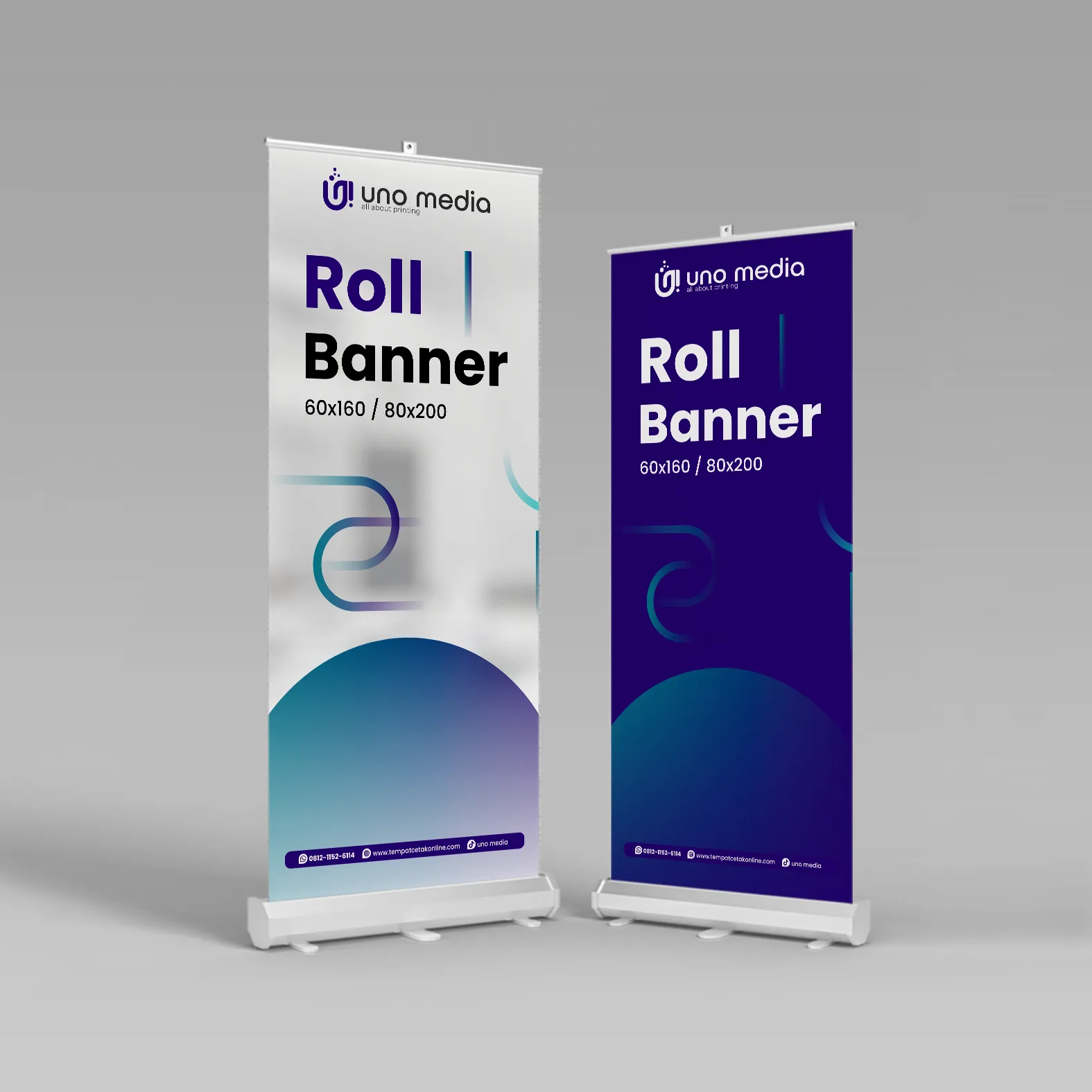 Roll Up Banner Custom Display Promosi