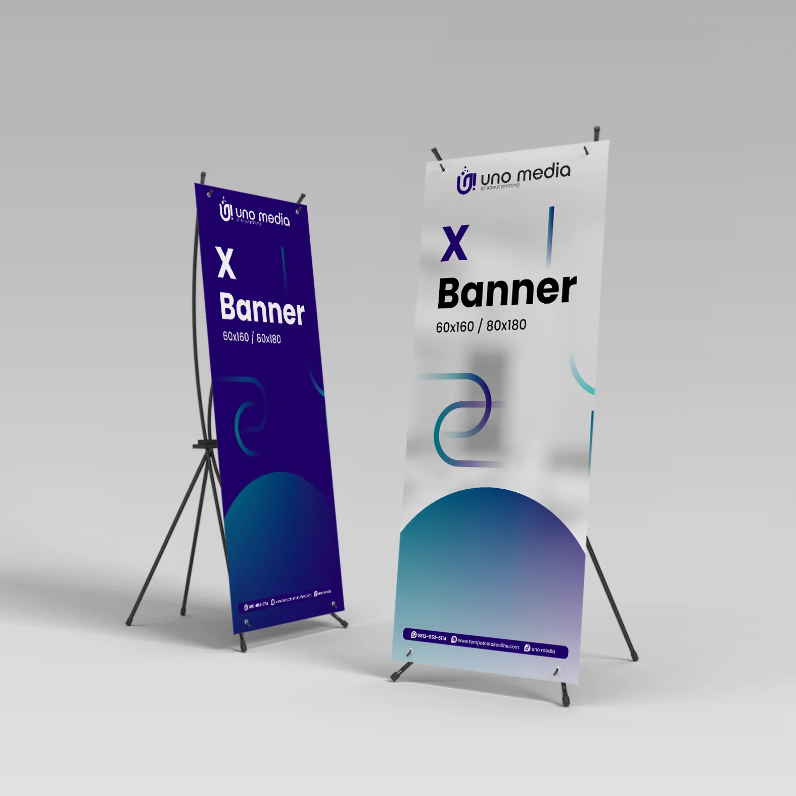 X Banner Custom Standing Banner Promosi