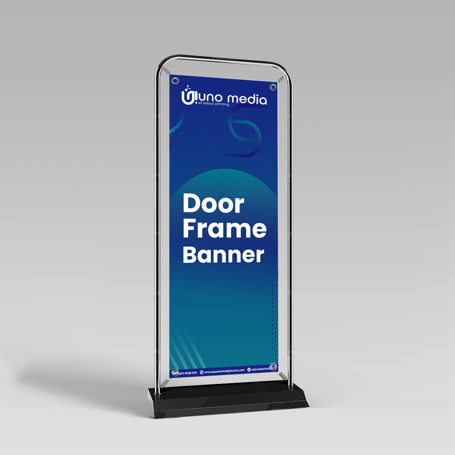 Door Frame Banner Custom Display Promosi