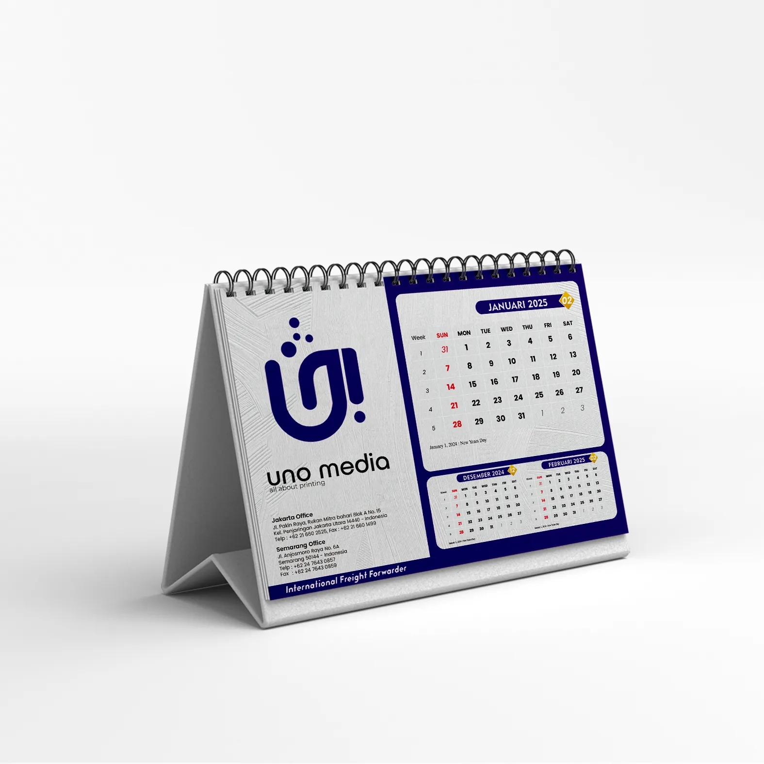 Cetak Kalender Meja Custom